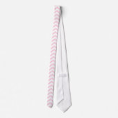 Pink Zickzack Girly Pattern Krawatte (Rückseite)