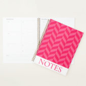 Pink Zickzack Herringbone Muster Moderne Planer (Anzeige)
