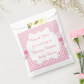 Pink Zickzack & Polka Dot Kinderdusche Party Geschenktütchen (Versiegelt)