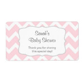 Pink Zickzack Wasserflasche oder bevorzugen Sie an (Vorne)