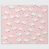 Pink-Ziegen-Wrapping-Papier Geschenkpapier (Flach)