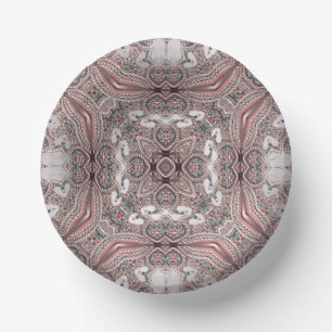 Pink-Zierpapier-Bowles Pappteller
