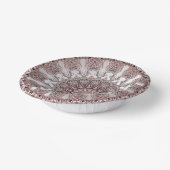 Pink-Zierpapier-Bowles Pappteller (Gewinkelt)