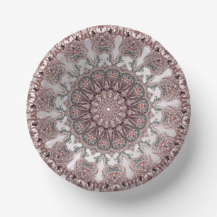 Pink-Zierpapier-Bowles Pappteller