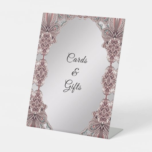 Pink-Ziertabletten Sockelschild (Vorderseite)