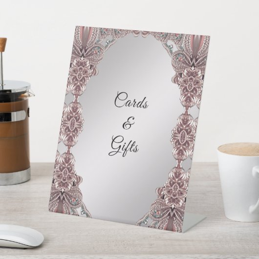 Pink-Ziertabletten Sockelschild (In SItu)