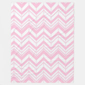 Pink Zig Zag Fleecedecke (Vorderseite)
