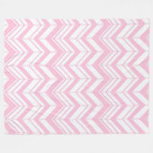 Pink Zig Zag Fleecedecke (Vorderseite (Horizontal))