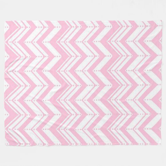 Pink Zig Zag Fleecedecke (Vorderseite (Horizontal))