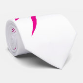 Pink Zigzag Blitz Bolt Novelty Party Neck Tie Krawatte (Gerollt)