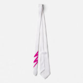 Pink Zigzag Blitz Bolt Novelty Party Neck Tie Krawatte (Rückseite)