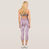 Pink Zigzag Capri Leggings (Rückseite)