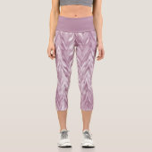 Pink Zigzag Capri Leggings (Vorderseite)