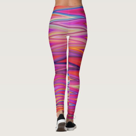 Pink ZigZag Leggings (Rückseite)