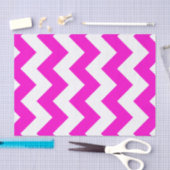 Pink Zigzag-Muster für Neon Pink Seidenpapier (Handwerk)