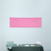 Pink Zigzag Zickzack Muster Banner (Messeveranstaltung)