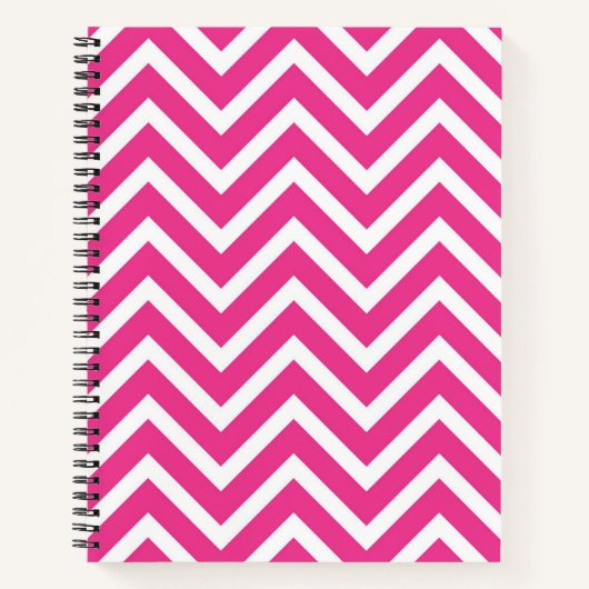 Pink Zigzag Zickzack Muster Notizblock (Vorderseite)