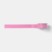 Pink Zigzag Zickzack Muster Satinband (Vorderseite)