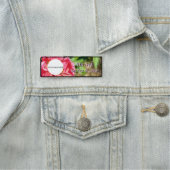 Pink Zinnia Blume Name des benutzerdefinierten Bil Namensschild (Beispiel)