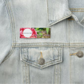 Pink Zinnia Blume Name des benutzerdefinierten Bil Namensschild (Beispiel)