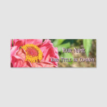 Pink Zinnia Blume Name des benutzerdefinierten Bil