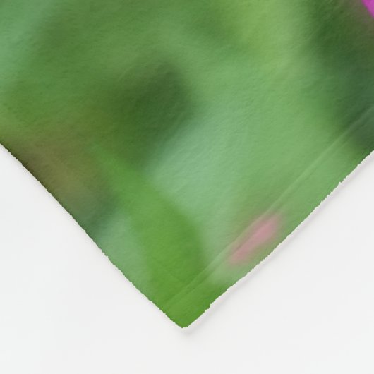 Pink Zinnia Blume Pair Abstrakt Fleecedecke (Ecke)