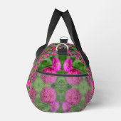 Pink Zinnia Blume Pair Abstrakt Personalisiert Duffle Bag (Rechts)
