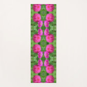 Pink Zinnia Blume Pair Nah Abstrakt Yogamatte (Vorderseite)