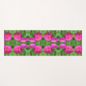 Pink Zinnia Blume Pair Nah Abstrakt Yogamatte (Vorderseite (Horizontal))