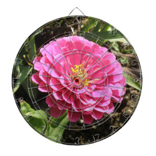 Pink Zinnia Dart Board Dartscheibe