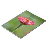 Pink Zinnia Flower (my photography) Notizblock (Linke Seite)