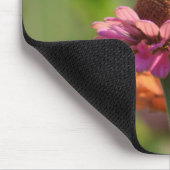 Pink Zinnia Flowers Hummingbird Photography Mousepad (Ecke)