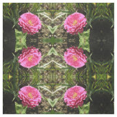 Pink Zinnia Gemustertes Gewebe Stoff (Muster)