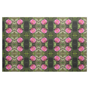 Pink Zinnia Gemustertes Gewebe Stoff