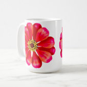 Pink Zinnia Kaffeetasse (Vorderseite Links)