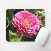 Pink Zinnia Mousepad (Mit Mouse)