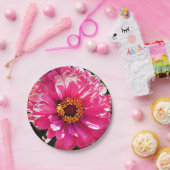 Pink Zinnia Pappteller (Party)