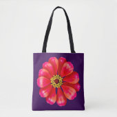 Pink Zinnia Tasche (Vorderseite)
