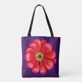 Pink Zinnia Tasche (Rückseite)