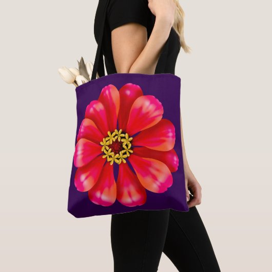 Pink Zinnia Tasche (Von Nahem)