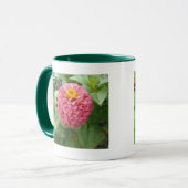 Pink Zinnia Tasse (Vorderseite Links)