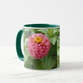 Pink Zinnia Tasse (Vorderseite Links)