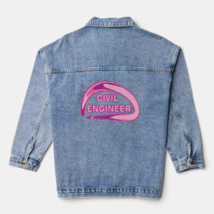 Pink Zivil Engineer Golfbälle Jeansjacke
