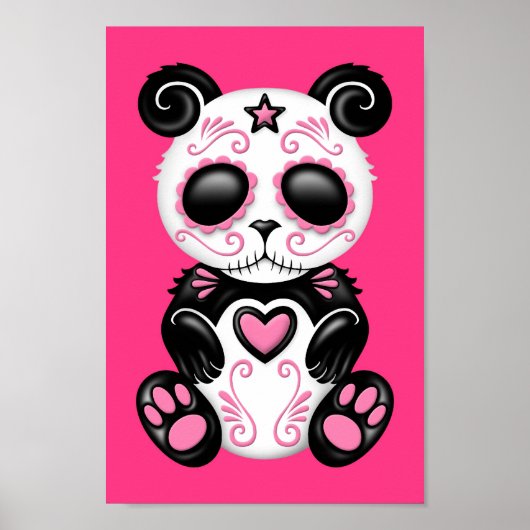 Pink Zombie Sugar Panda Poster (Vorne)