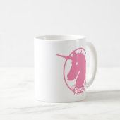 Pink Zombie Unicorn Kaffeetasse (VorderseiteRechts)