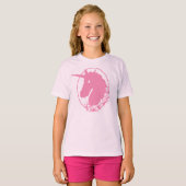 Pink Zombie Unicorn T - Shirt (Vorne ganz)