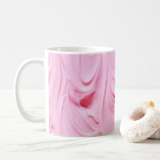 PInk Zuckerguss Swirl Kaffeetasse (Mit Donut)
