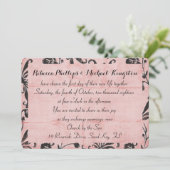 Pink-Zunge Einladung (Stehend Vorderseite)