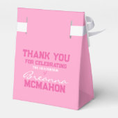 Pink, zwei Tonfarben, Abschluss, Lieblingsboxen Geschenkschachtel (Rückseite)