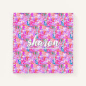 Pinkalicious Abstract Design Spiral Notebook Notizblock (Vorderseite)